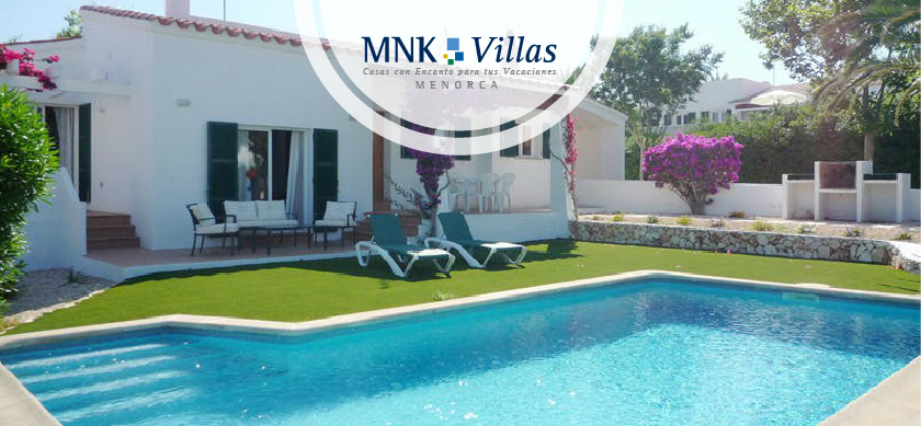 villas en Menorca con piscina y barbacoa