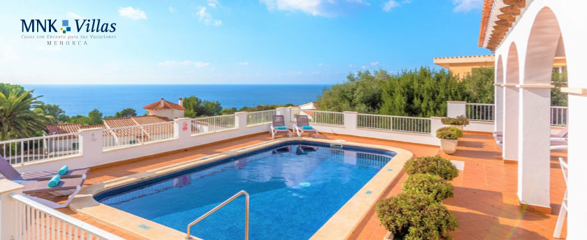 apartamentos con piscina en menorca